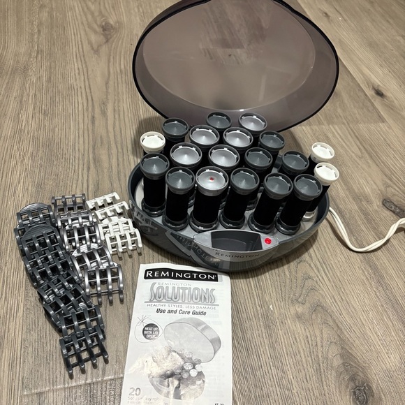 Remington Other - Remington KF20i 20 Black Velvet Hot Rollers 3 Sizes 18 Clips Tested Works